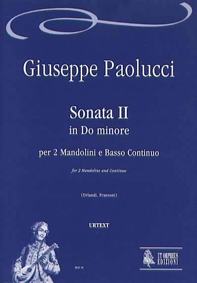 Paolucci, Giuseppe: Sonata II in Do minore per 2 Mandolini e Basso Continuo