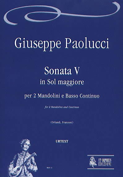 Paolucci, Giuseppe: Sonata V in Sol maggiore per 2 Mandolini e Basso Continuo