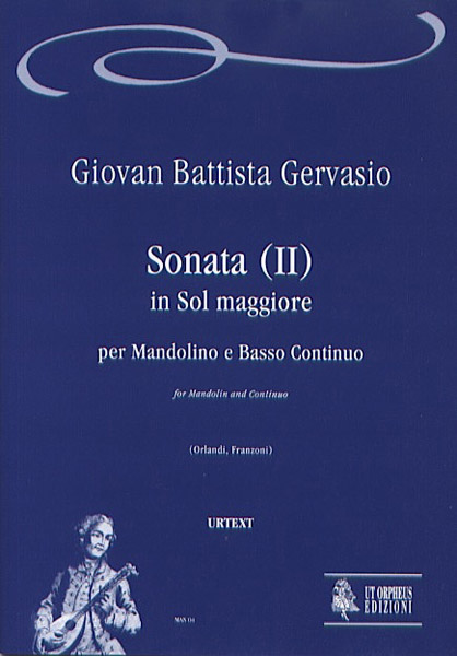 Gervasio, Giovan Battista: Sonata (II) in Sol maggiore per Mandolino e Basso Continuo