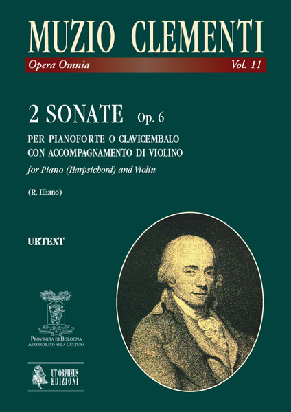 Clementi, Muzio: 2 Sonate Op. 6 per Pianoforte o Clavicembalo con accompagnamento di Violino