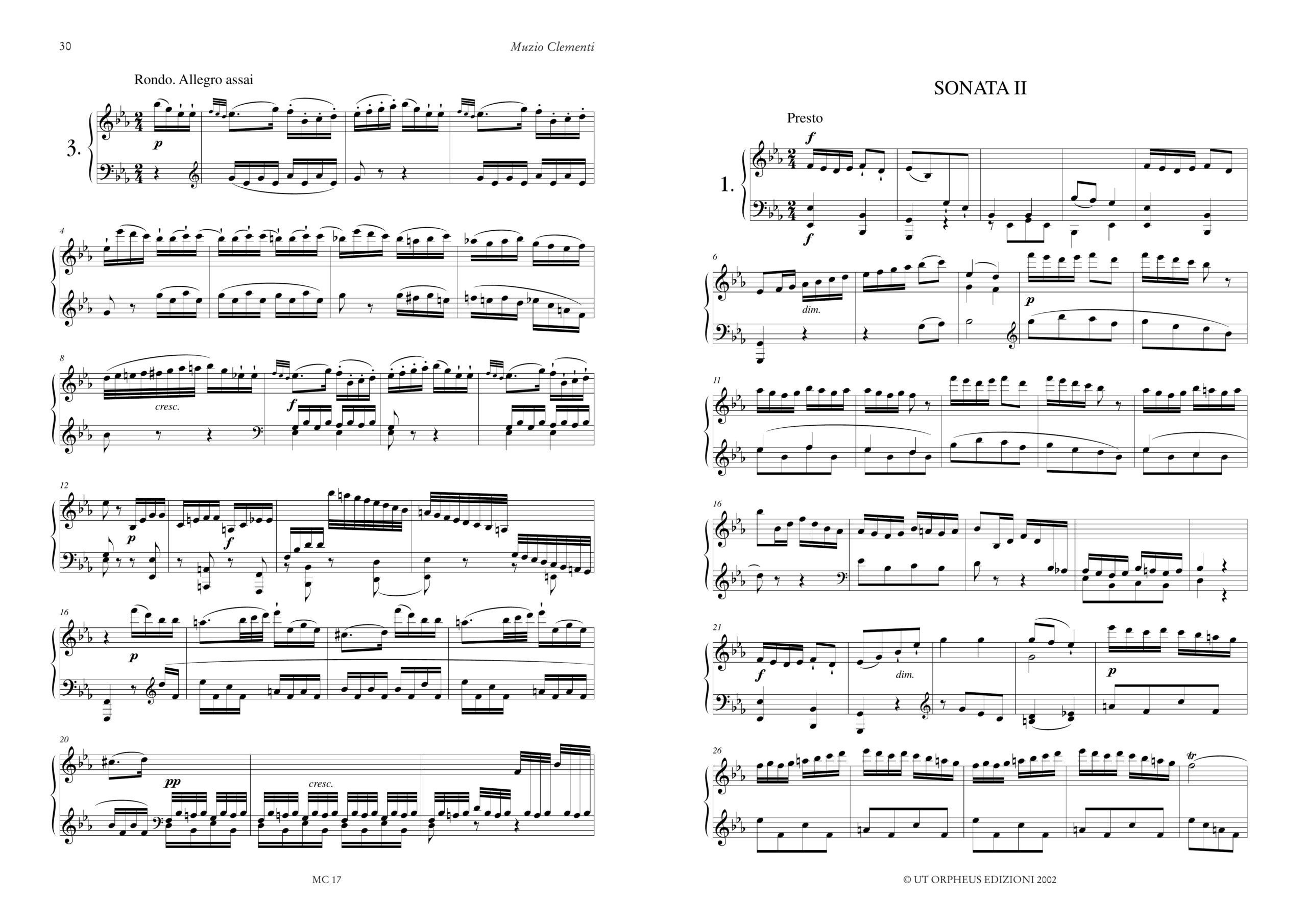 Clementi, Muzio: 4 Sonate Op. 12 per Pianoforte - Image 3