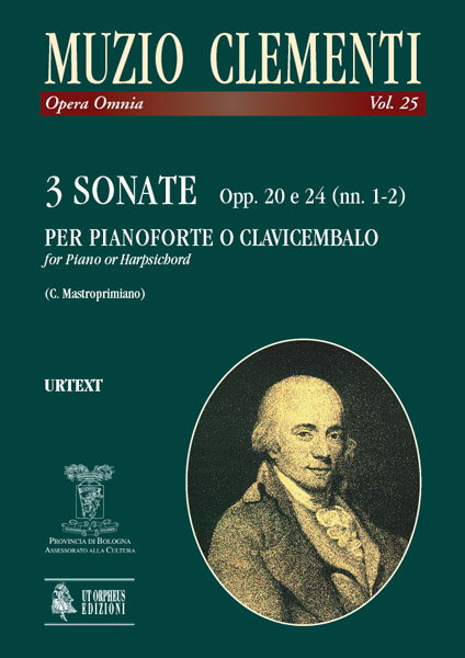 Clementi, Muzio: 3 Sonate Opp. 20 e 24 (Nn. 1-2) per Pianoforte o Clavicembalo