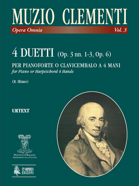 Clementi, Muzio: 4 Duetti (Op. 3 Nn. 1-3, Op. 6) per Pianoforte o Clavicembalo a 4 mani