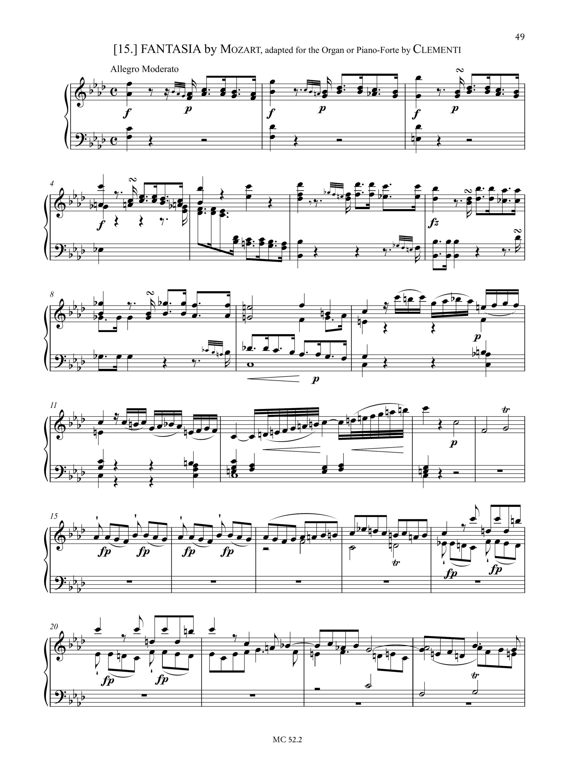 Clementi, Muzio: Clementi’s Selection of Practical Harmony WO 7 per Organo o Pianoforte - Vol. II - Image 4