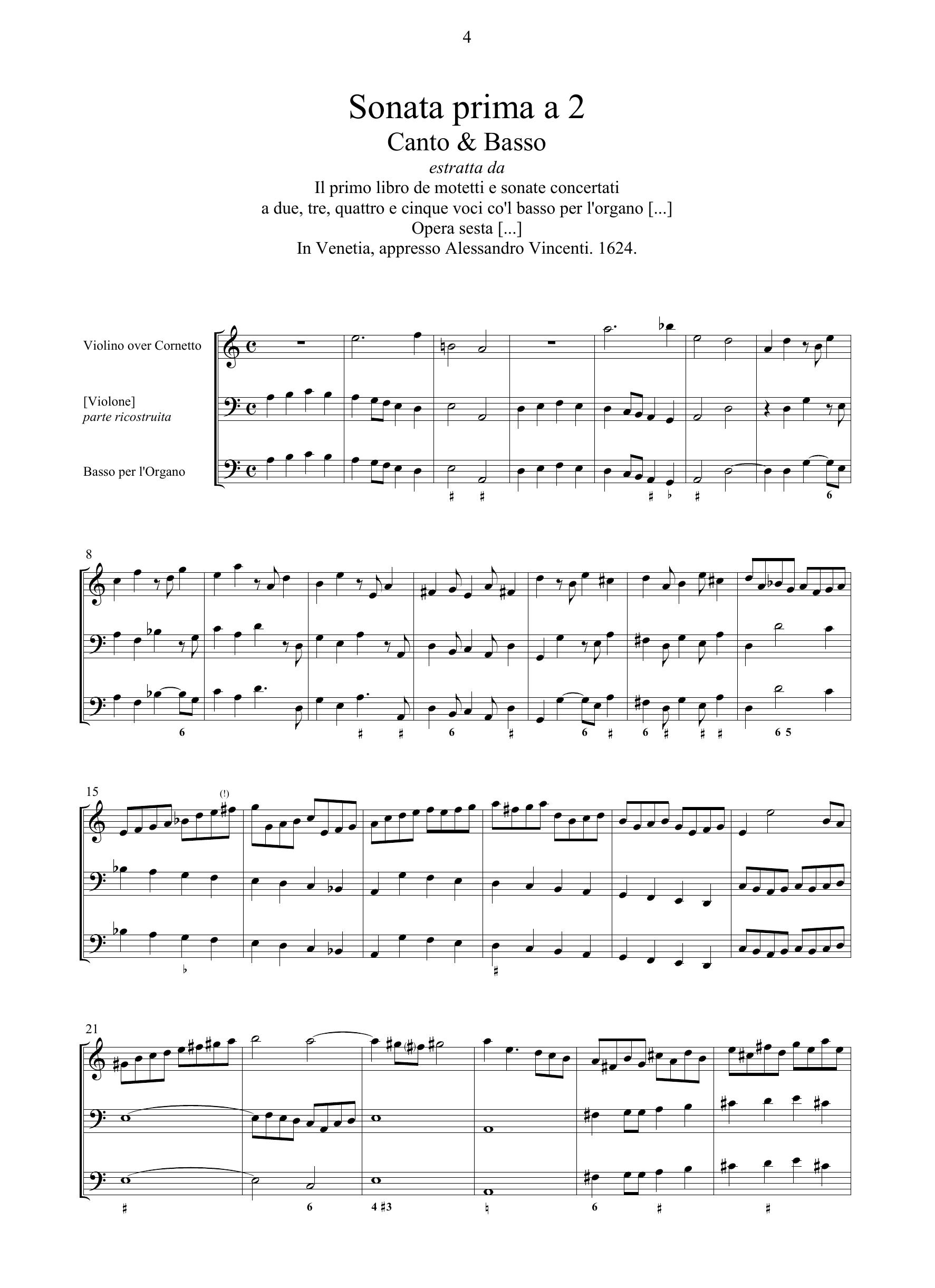 Tarquinio Merula (1595 - 1665) - Sonate e canzoni estratte da raccolte vocali - Image 2