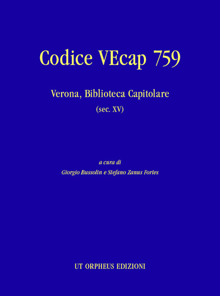 Codice VEcap 759 (Verona, Biblioteca Capitolare, sec. XV)
