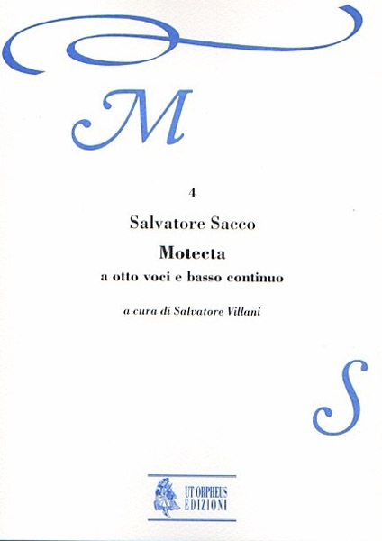 Sacco, Salvatore: Motecta (Roma 1607) a 8 voci (SATB-SATB) e Basso Continuo [Partitura]