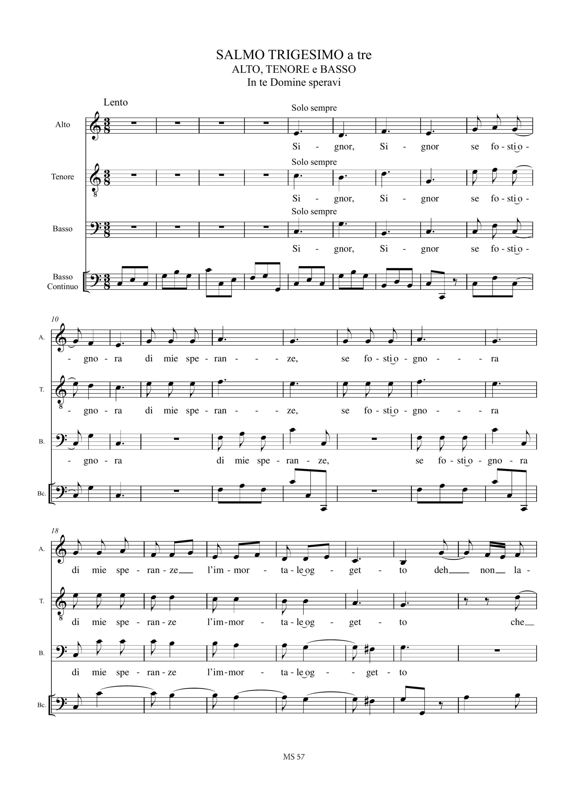 Marcello, Benedetto: Estro poetico-armonico. Parafrasi sopra Salmi (Venezia 1724-26) - Vol. 5: Salmi 26-30 - Image 6