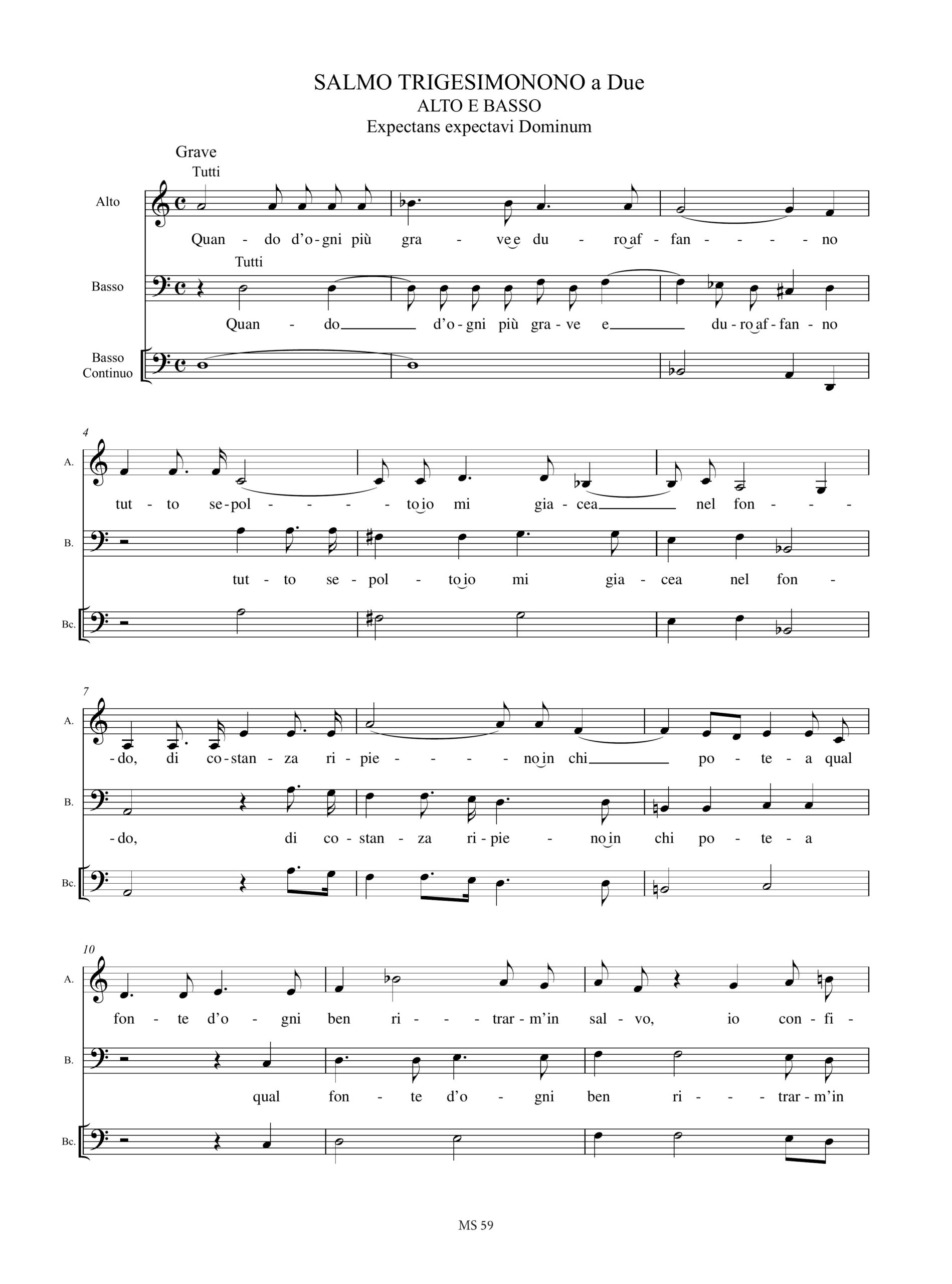 Marcello, Benedetto: Estro poetico-armonico. Parafrasi sopra Salmi (Venezia 1724-26) - Vol. 7: Salmi 36-43 - Image 5