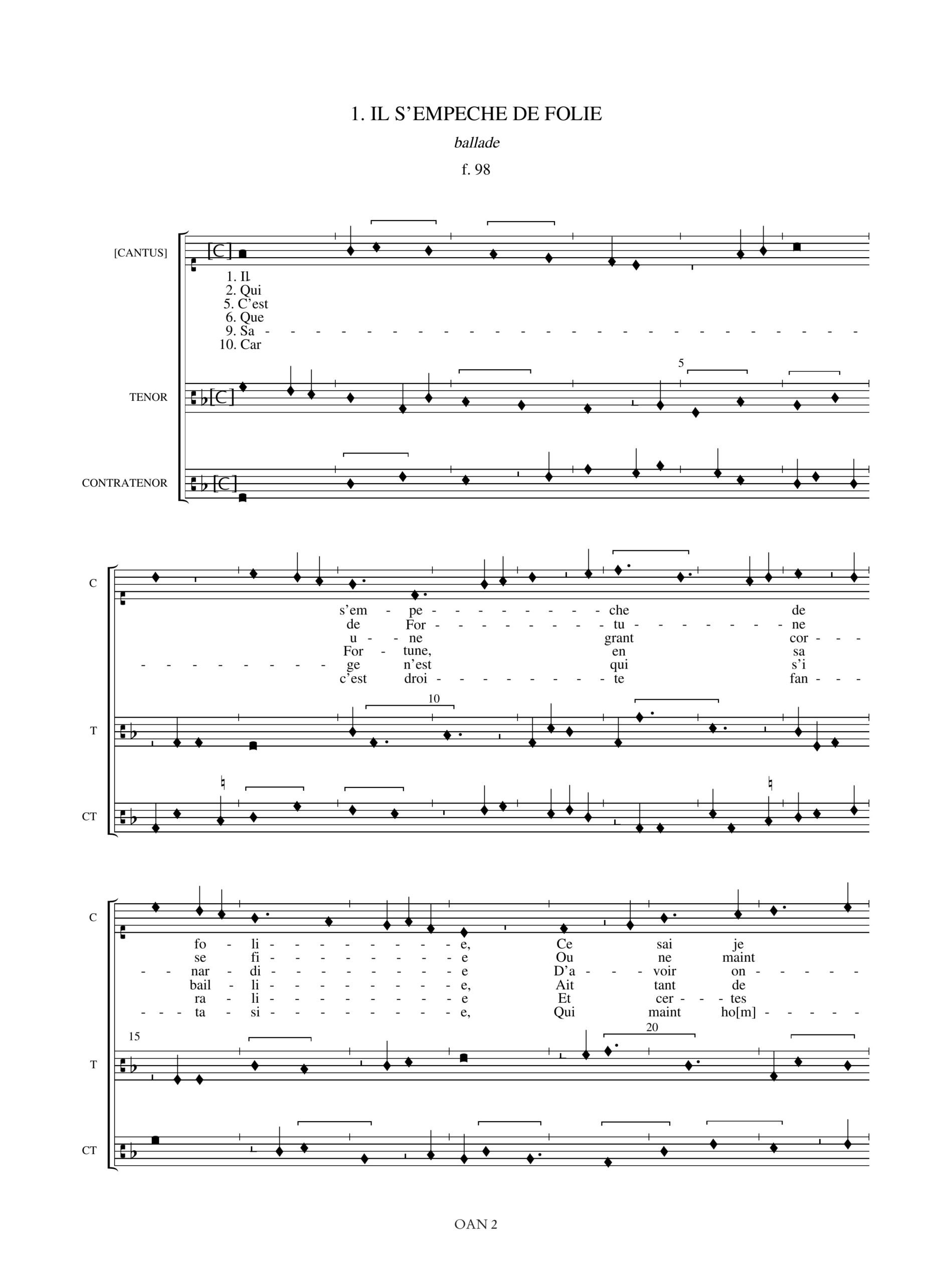 Le Codex de Chypre (Torino, Biblioteca Universitaria J.II.9) - Vol. II: Ballades I - Image 2