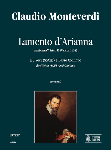 Monteverdi, Claudio: Lamento d’Arianna (Madrigali. Libro VI, n. 1) a 5 Voci (SSATB) e Basso Continuo [Partitura]