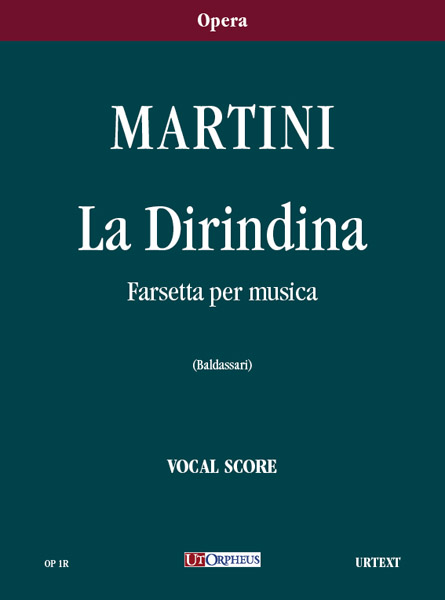 Martini, Giovanni Battista: La Dirindina. Farsetta per musica [Riduzione Canto e Pianoforte]