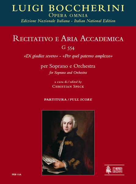 Boccherini, Luigi: Recitativo e Aria accademica G 554 “Di giudice severo” – “Per quel paterno amplesso” per Soprano e Orchestra [Partitura]