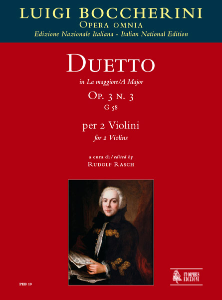 Boccherini, Luigi: Duetto Op. 3 N. 3 (G 58) in La maggiore per 2 Violini