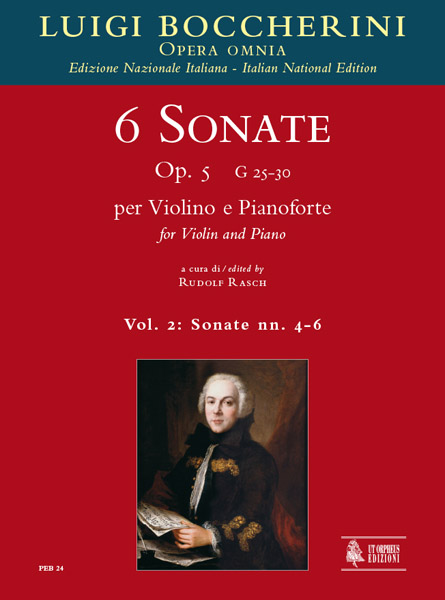 Boccherini, Luigi: 6 Sonate Op. 5 (G 25-30) per Violino e Pianoforte - Vol. 2: Sonate Nn. 4-6