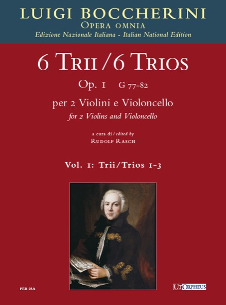 Boccherini, Luigi: 6 Trii Op. 1 (G 77-82) per 2 Violini e Violoncello - Vol. 1: Trii Nn. 1-3 [Partitura]