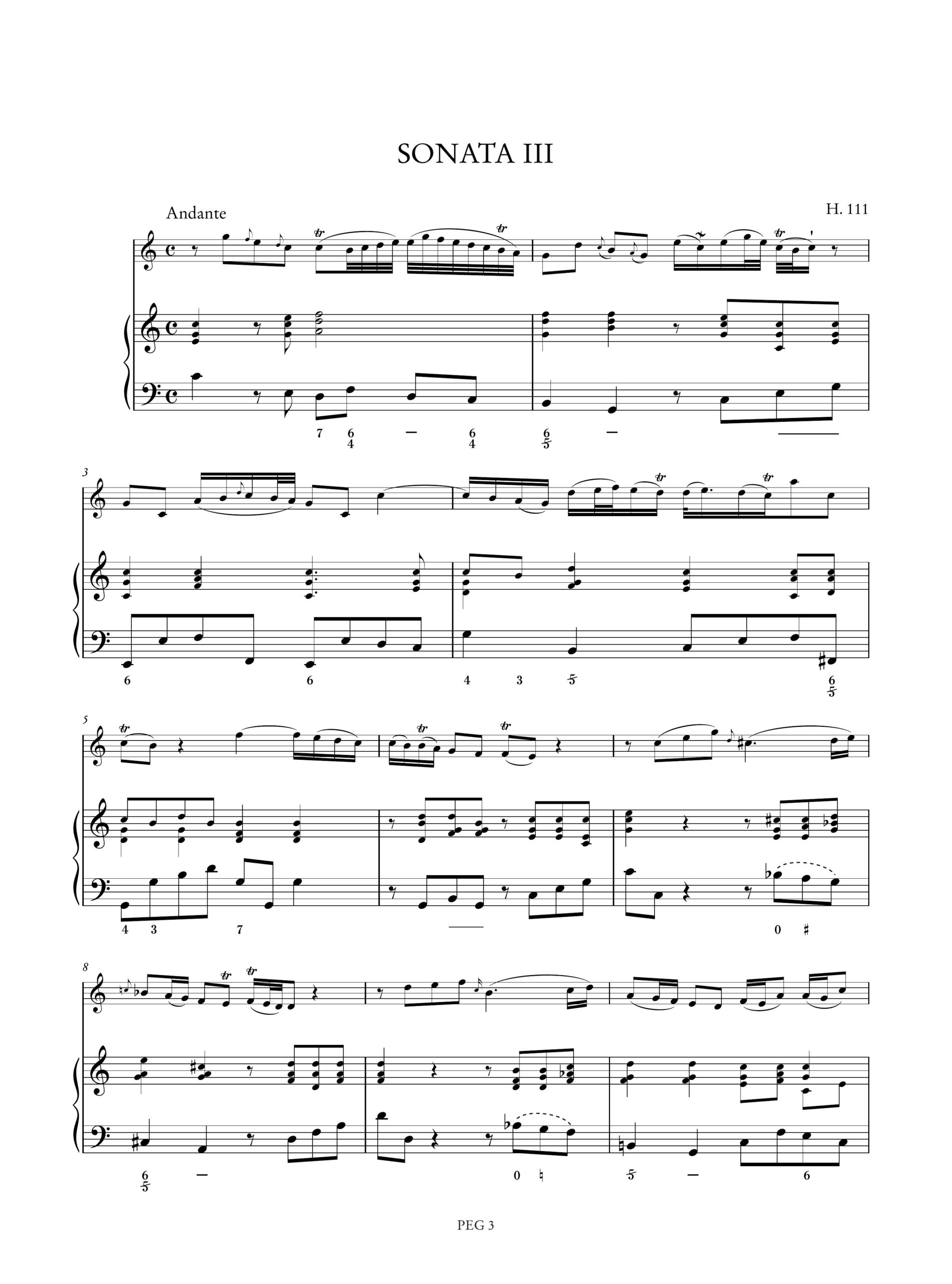 Geminiani, Francesco: 6 Sonate Op. 5 (H. 109-114) per Violino e Basso Continuo - Vol. 1: Sonate I-III - Image 4