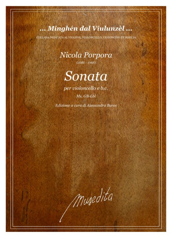 Nicola Porpora (1686 - 1768) - Sonata in fa maggiore (Ms, GB-Lbl) per violoncello e b.c.