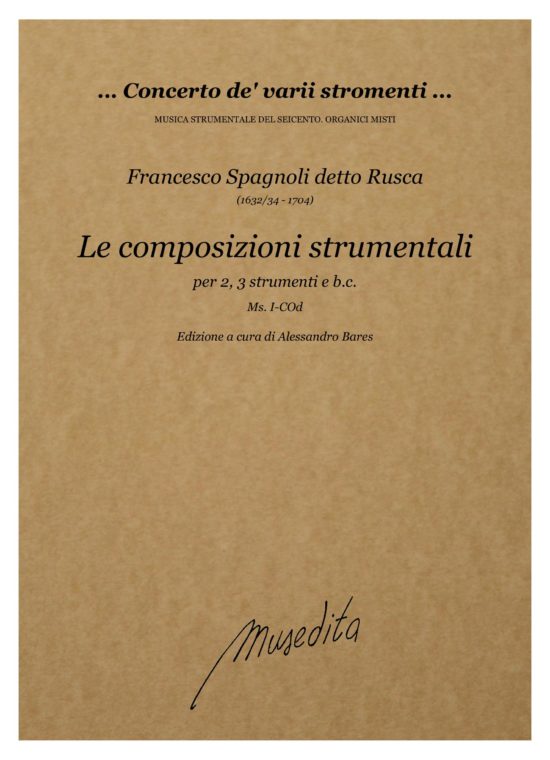 Francesco Spagnoli detto Rusca (1632/4 - 1704) - Le composizioni strumentali (ms, duomo di Como)