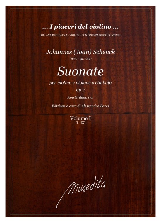J. Schenck - Suonate a violino e violone o cimbalo op.7 (Amsterdam, [1700 ca.])
