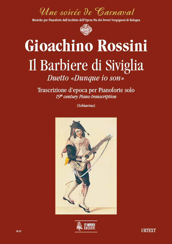 Rossini, Gioachino: Il Barbiere di Siviglia. Duetto “Dunque io son”. Trascrizione d’epoca per Pianoforte solo