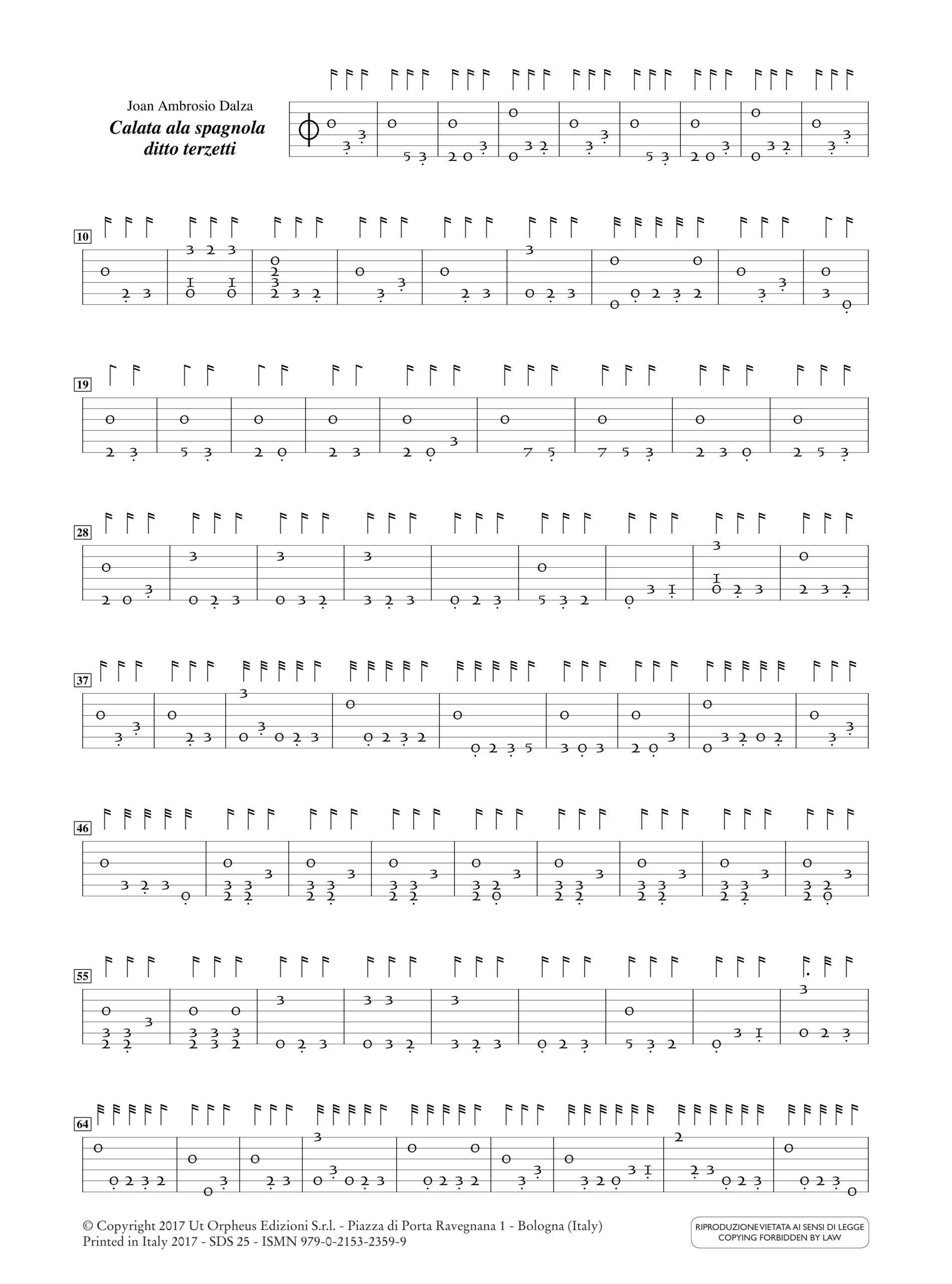 Spinacino, Francesco - Dalza, Joan Ambrosio: Antologia dalle Intavolature di Ottaviano Petrucci per Liuto - Image 2
