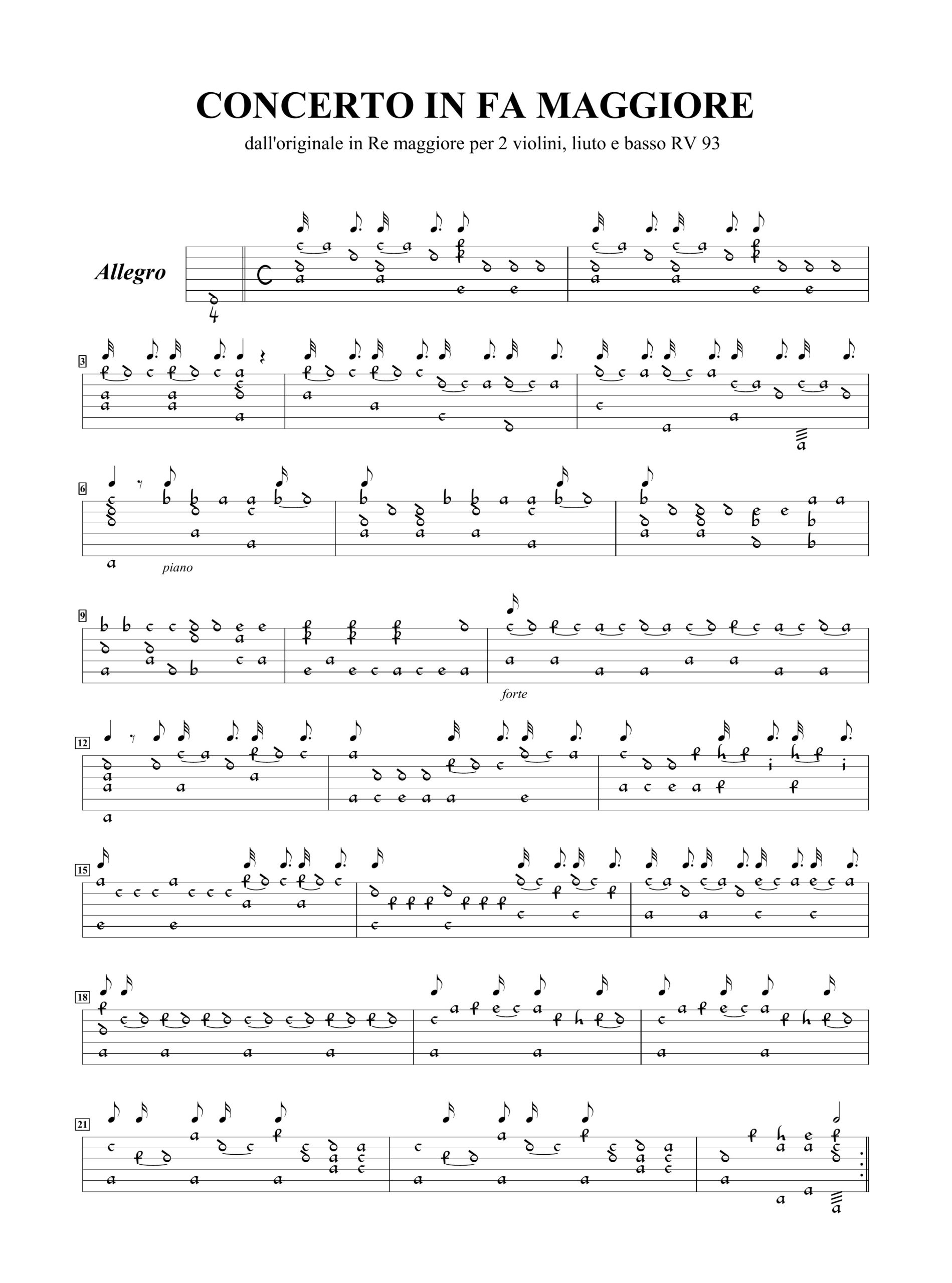 Vivaldi, Antonio: 7 Concerti trascritti per Liuto - Image 2