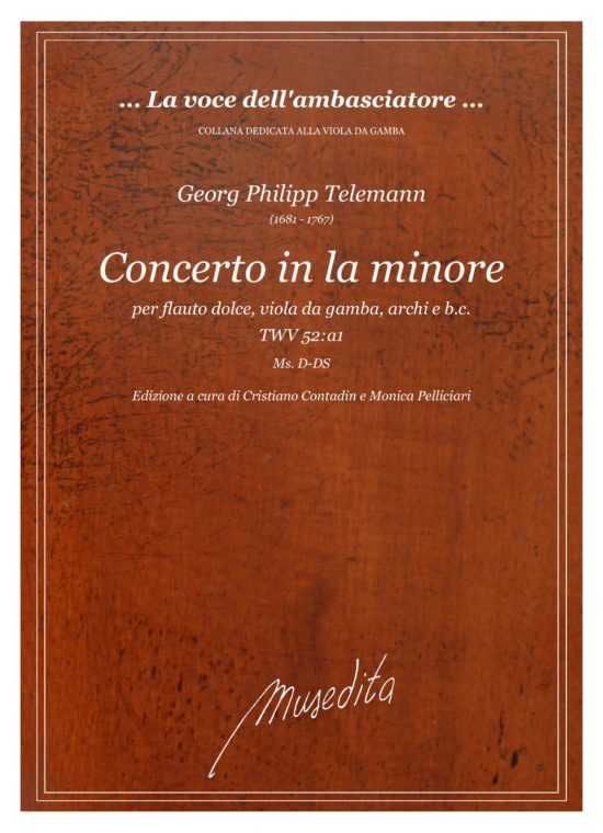 Georg Philipp Telemann (1681 - 1767) - Concerto in la minore TWV 52:a1 per flauto dolce, viola da gamba, archi e b.c.
