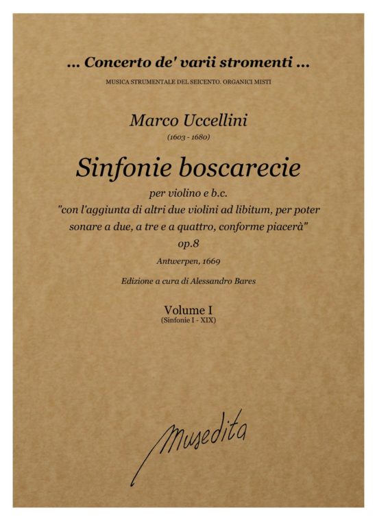 Marco Uccellini - Sinfonie boscarecie op.8 (Antwerpen, 1669)