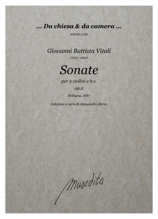 Giovanni Battista Vitali (1632 - 1692) - Sonate op.2 (Bologna 1667)