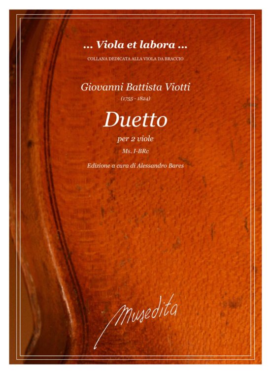 Giovanni Battista Viotti - Duetto in la maggiore (I-BRc) per 2 viole da braccio.