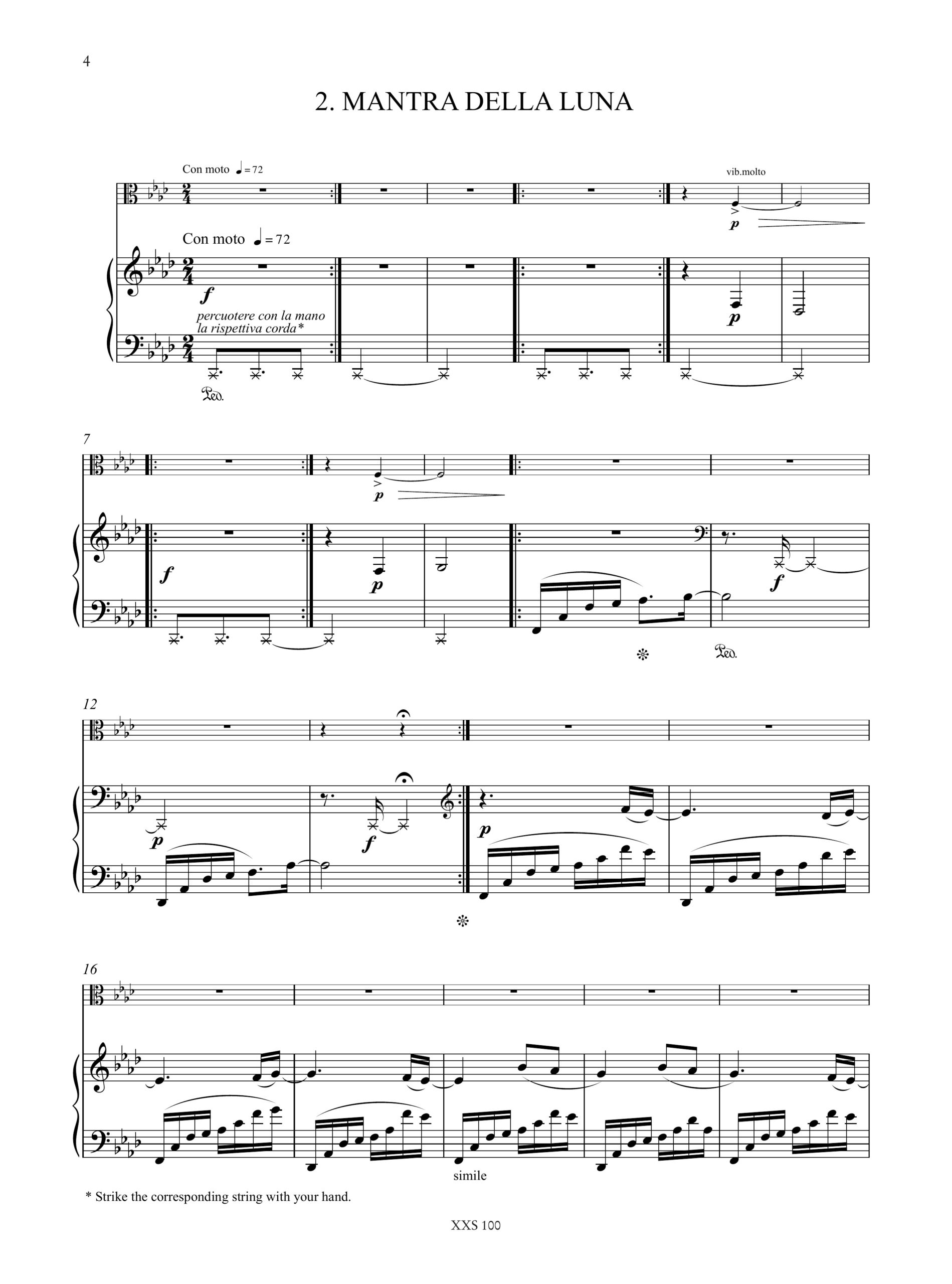 Gutman, Delilah: 7 Canti d’Acqua per Viola e Pianoforte (2011) - Image 3