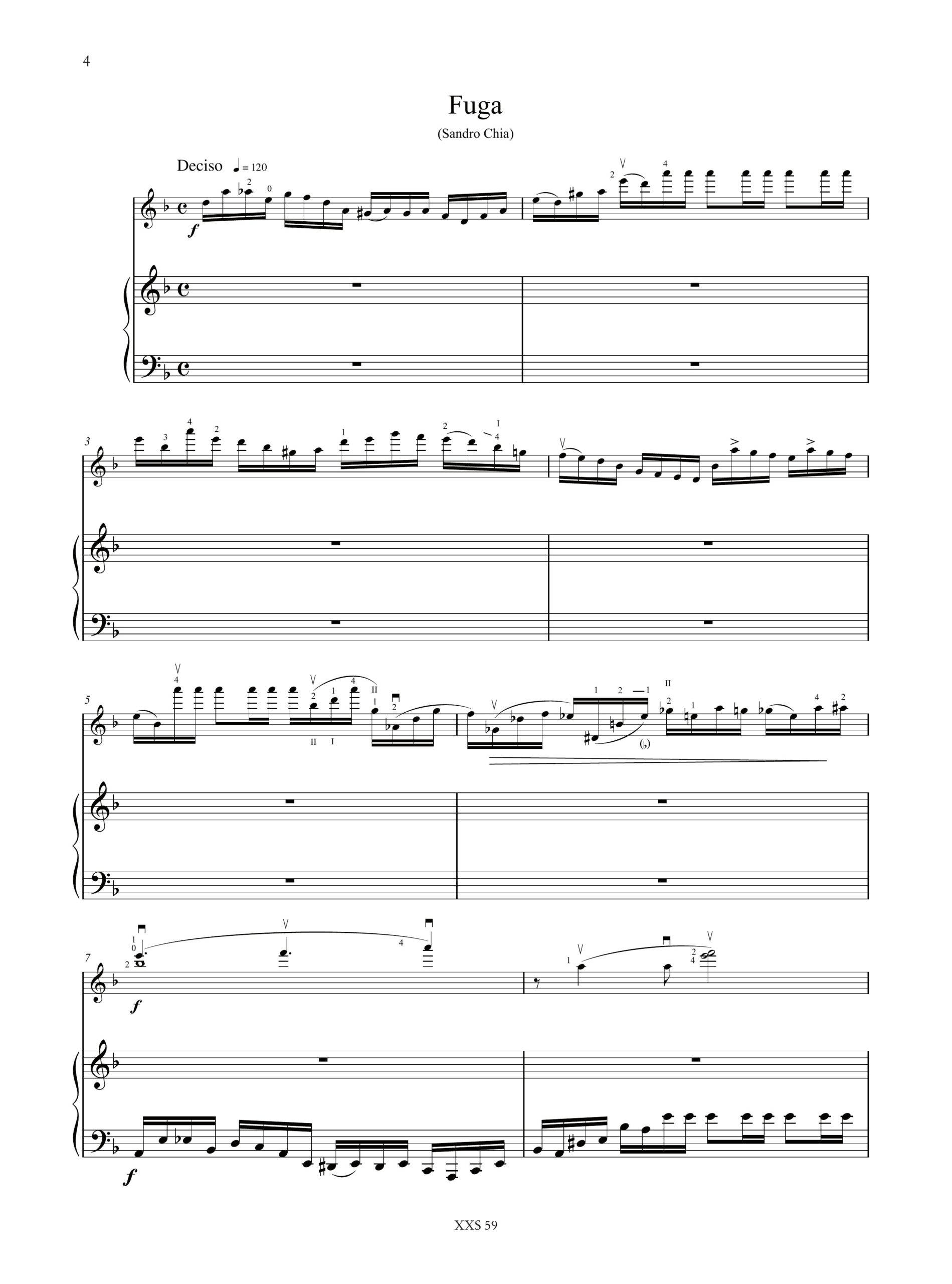 Tortora, Giorgio: Toccata e Fuga per Violino e Pianoforte (2006) - Image 3