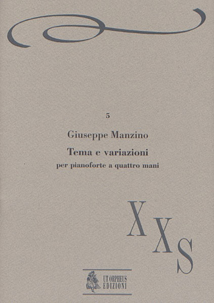 Manzino, Giuseppe: Tema e Variazioni per Pianoforte a 4 mani (1983)
