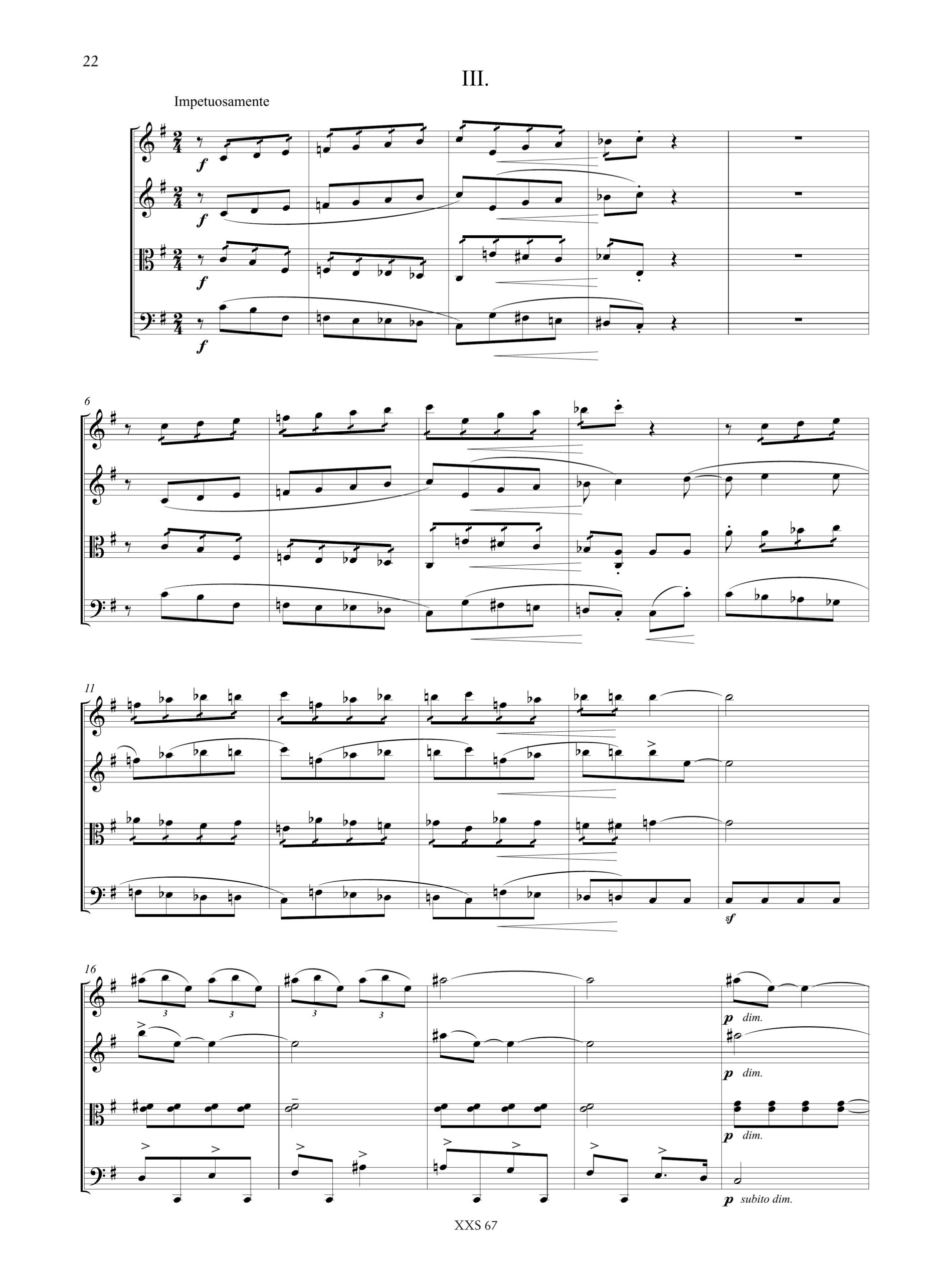 Colarizi, Giorgio: Quartetto d’Archi N. 1 - Image 4