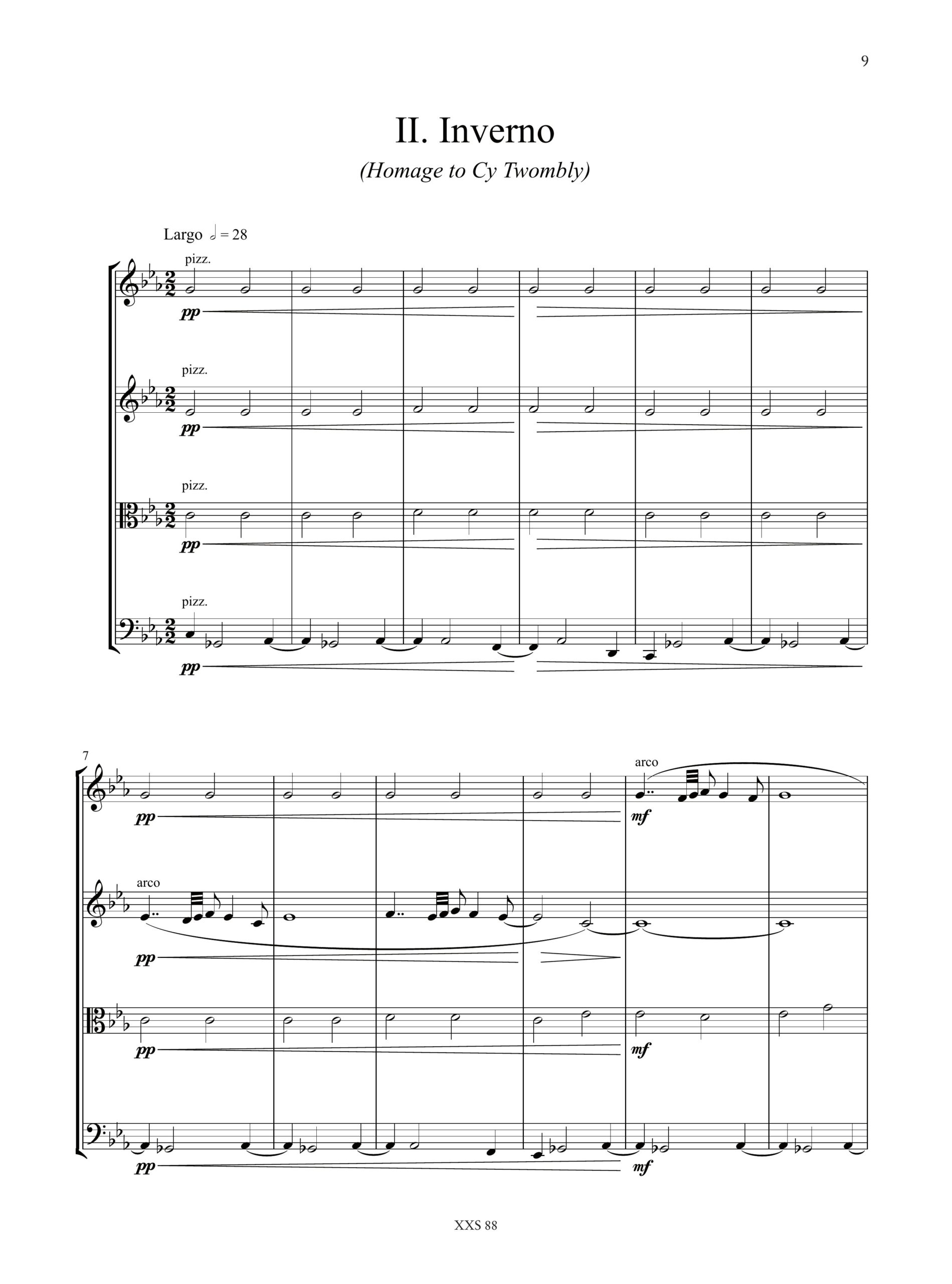 Mirto, Giorgio: 3 Quadri Invernali per Quartetto d’Archi (2011) - Image 3