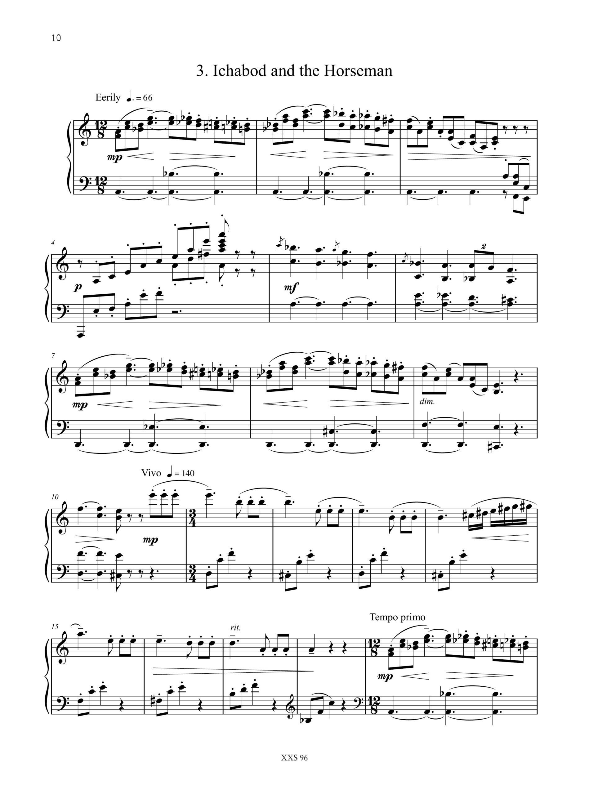 Rose, John Alan: Sleepy Hollow Suite per Pianoforte (2007) - Image 4