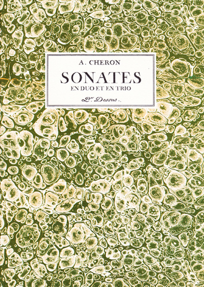 Cheron, André (1695–1766): Sonates en duo et en trio op. 2