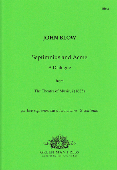 Blow, John (1649-1708): Septimnius and Acme