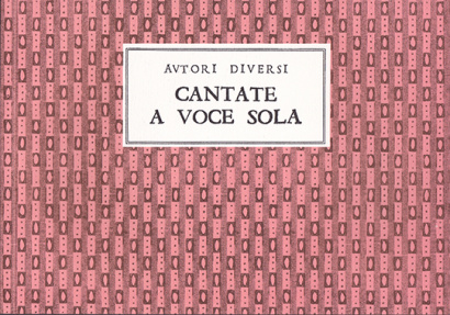 Autori diversi (ca. 1720): 12 Cantate a voce sola
