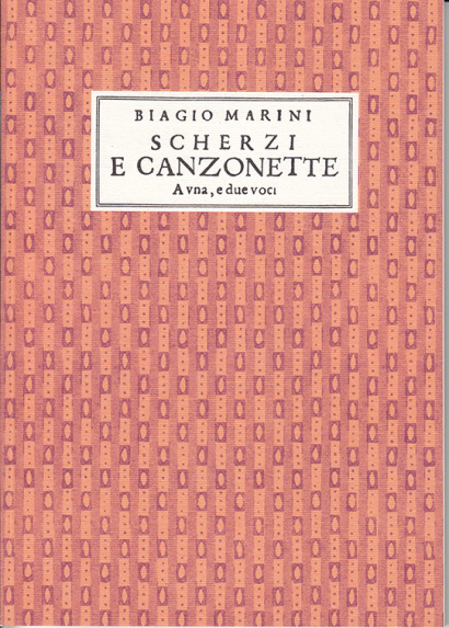 Marini, Biagio (1587–1665): Scherzi e Canzonette op. 5