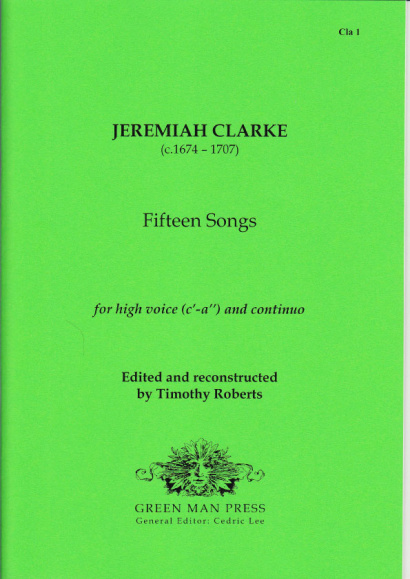 Clarke, Jeremiah (?1674–1717): Fifteen Songs