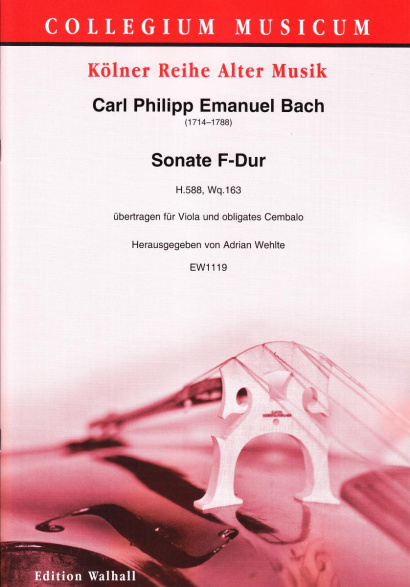 Bach, Carl Philipp Emanuel (1714–1788): Sonate F-Dur H.588, Wq.163