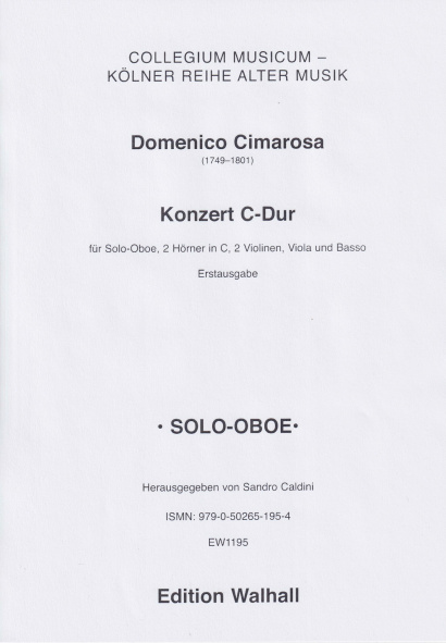 Cimarosa, Domenico (1749–1801): Konzert C-Dur