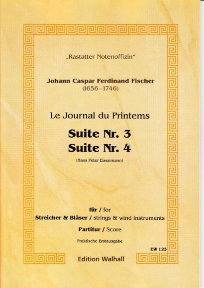 Fischer, Johann Caspar Ferdinand (1656-1746): Journal du Printems - Suiten Nr. 1 - 8 op. 1