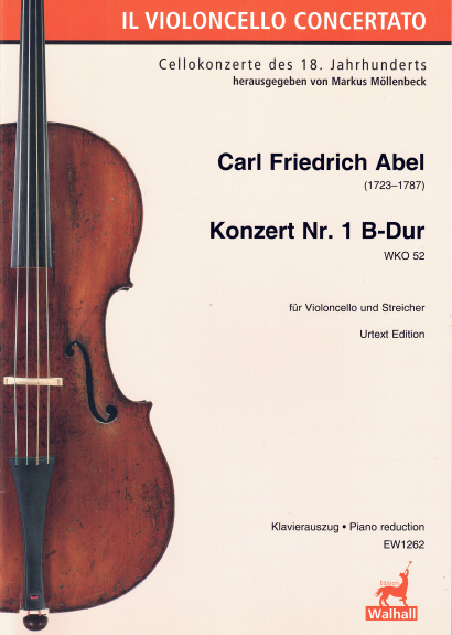 Abel, Carl Friedrich (1723–1787):Konzert Nr. 1 B-Dur WKO 52
