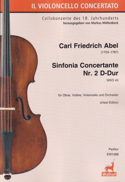 Abel, Carl Friedrich (1723–1787):Sinfonia Concertante Nr. 2 D-Dur WKO 43