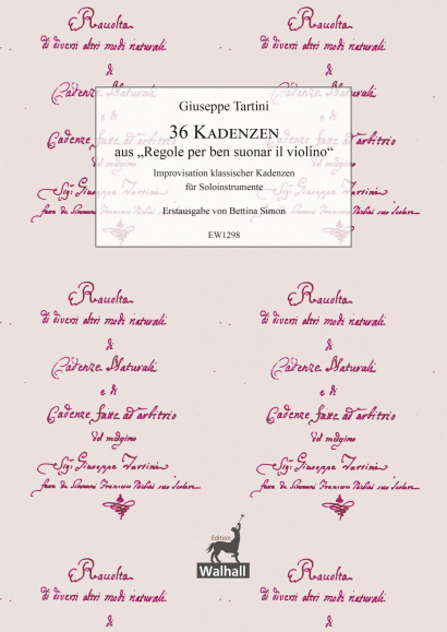 Tartini, Giuseppe: (1692–1770): 36 Kadenzen aus „Regole per ben suonar il violino“