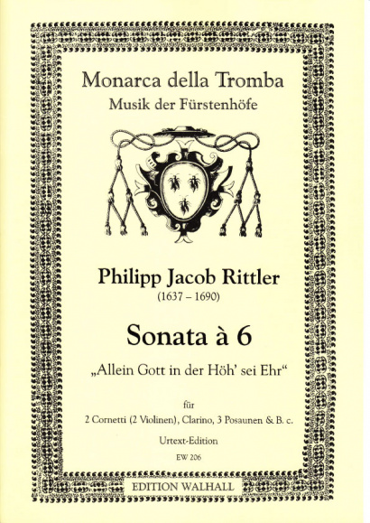 Rittler, Philipp Jacob (1637-1690): Sonata á 6