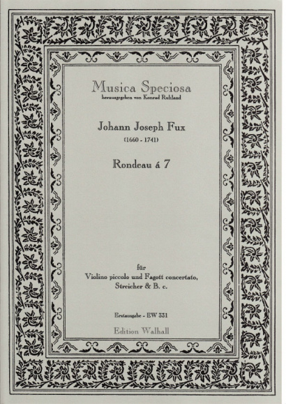 Fux, Johann Joseph (1660-1741): Rondeau á 7